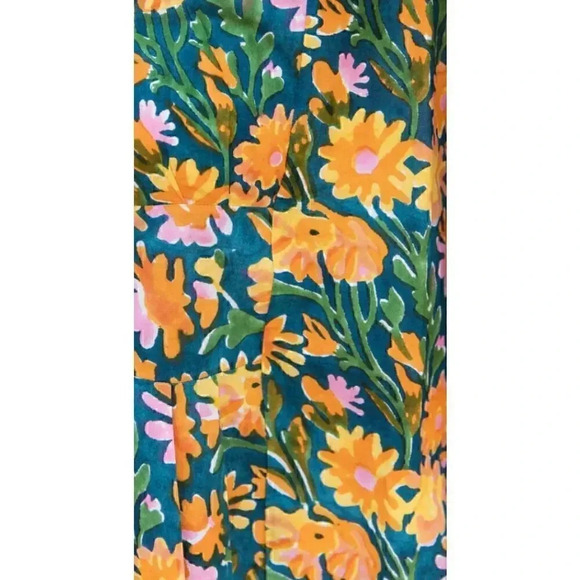 Nesara Tiger Lily Mini Kaftan 100% Organic Cotton Dress One Size - Picture 6 of 7